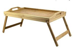 lot 35537 image: TB Home Bamboo Bed Tray with Folding Legs