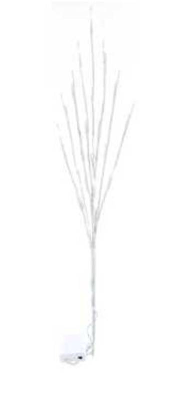 lot 200003 image: WHITE BRANCHES WITH WARM LED LIGHTS