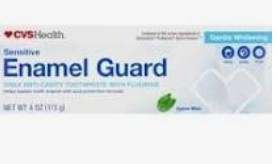 lot 500404 image: Cvs Enamel Guard Anti-cavity Toothpaste With Fluoride, Alpine Mint