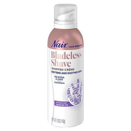lot 500408 image: Nair Hair Remover Bladeless Shave Whipped Cr�me Painless Hair Removal 5 Oz Can