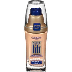 lot 69508 image: L Oreal Paris Visible Lift Serum Foundation Makeup 151 Natural Beige 1 fl oz