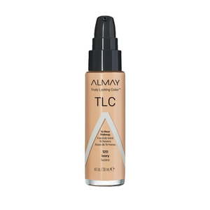 lot 69517 image: Almay Truly Lasting Color Liquid Makeup Hypoallergenic Cruelty Free Oil Free Fragrance Free Dermatologist Tested Long Wearing Foundation 1oz 120 Ivory