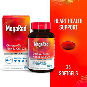 lot 69363 image: MegaRed Advanced 4in1 500mg 25 Softgels
