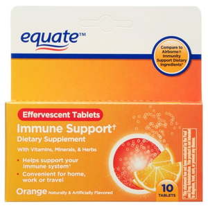 lot 69365 image: Equate Immune Support Dietary Supplement Orange 10 Count