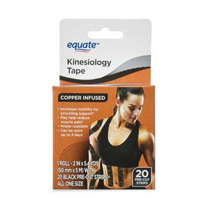 lot 69366 image: Equate 2 x 5.4 yd Black Kinesiology Sports Tape