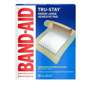 lot 69386 image: BANDAID BRAND SHEER LARGE 10 Count