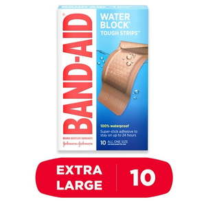 lot 69392 image: BANDAID WATERBLOCK TOUGH STRIP XL 10 Count