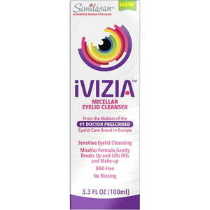 lot 69411 image: iVIZIA Micellar Eyelid Cleanser for Sensitive Eyelids 3.3 fl oz Bottle