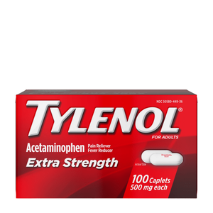 lot 69422 image: Tylenol Extra Strength Caplets with 500 mg Acetaminophen 100 Ct