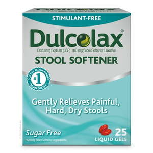 lot 69425 image: Dulcolax Stool Softener Liquid Gels (25 Ct) Gentle Relief