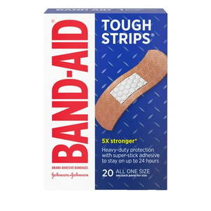 lot 69442 image: BANDAID BRAND TOUGH STRIPS 20 Count
