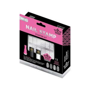 lot 69456 image: PUEEN Nail Art Stamp Designer Kit Metal Stamping Plate 12 Patterns