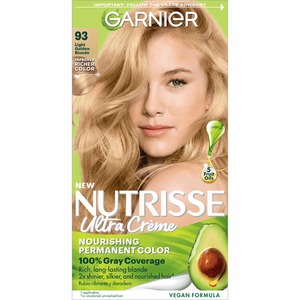 lot 69459 image: Garnier Nutrisse Nourishing Hair Color Creme 093 Light Golden Blonde Honey Butter