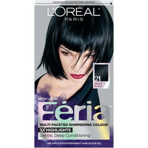 lot 69461 image: L Oreal Paris Feria Permanent Hair Color 21 Starry Night Bright Black