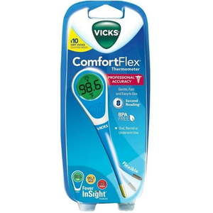 lot 69469 image: Vicks Comfort Flex Thermometer with Fever Insight V966