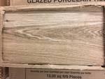 5 Boxes of 6x36 Medium Brown Wood Look Tile