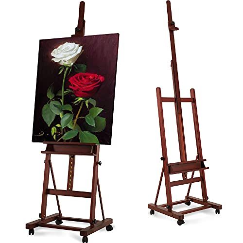 Studio H-Frame Easel -Adjustable Beech Wood Studio Art Easel, Painting