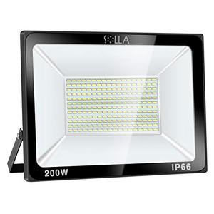 lot 81121 image: Solla 200W Led Flood Light, Ip66 Waterproof, 16000Lm, 1060W Equivalent, Super Bright Outdoor Security Lights, 3000K Warm White, Floodlight Landscape Wall Lights