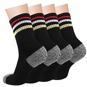 lot 81129 image: Iseasoo Compression Socks For Women & Men Circulation - Plantar Fasciitis Crew Socks Support For Athletic Running