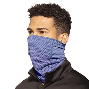 lot 81152 image: Copper Fit Unisex Adult Guardwell Face Cover And Neck Gaiter, Blue