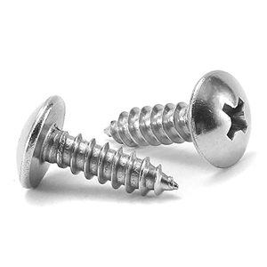 lot 81169 image: #10 X 58 Wood Screw 100Pcs Truss Head Phillips 18-8 (304) Stainless Steel Fast Self Tapping Screws By Sg Tzh