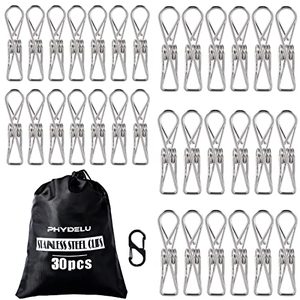 lot 81173 image: 30Pcs Clothes Pins Heavy Duty Outdoor, Clothespins For Hanging Clothes, Laundry Cloths Pin Clips Clothes Pin Clothespin Close Clothing Pins Snack For Food Bag (Large Size Clothespin)