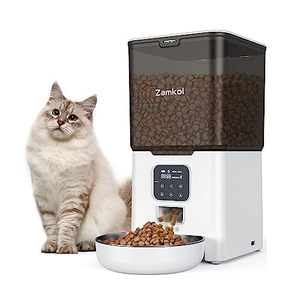 lot 81181 image: Automatic Cat Feeders, 6L Automatic Cat Food Dispenser With Desiccant Bag, Timed Cat Feeder 4 Meals Daily With Portion Control, Automatic Pet Feeder For Dog & Cat, Dual Power Supply, Voice Recorder