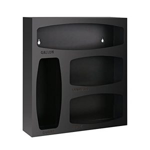 lot 81256 image: Ziplock Bag Storage Organizer - Bamboo Baggie Organizer For Kitchen Drawer - Black Kitchen Drawer Organizer - Compatible With Gallon, Quart Slider, Sandwich & Snack Variety Size Bags