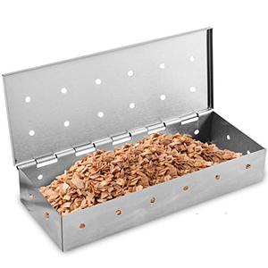 lot 81264 image: Kaluns Smoker Box For Gas Grill Or Charcoal Grill, Stainless Steel Smoke Box, Works With Wood Chips, Add Smoked Bbq Flavor, Hinged Lid ,Warp Free Grill Accessories
