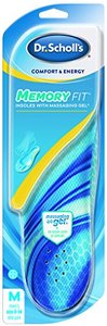 lot 81307 image: Dr. SchollS Comfort And Energy Memory Fit Insoles For Men, 1 Pair, Size 8-14