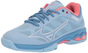 lot 81310 image: Mizuno WomenS Wave Exceed Light Tennis Shoe, Dutch CanalWhite, 7