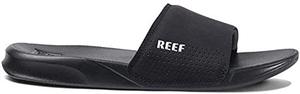 lot 81348 image: Reef Mens One Slide Sandal, Black, 9 Us