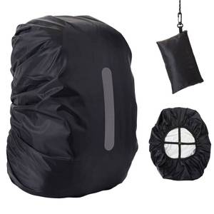 lot 81351 image: Orga�Neat Waterproof Rain Cover For 26-40L Backpack WReinforced Rainproof Layer & Reflective Strip & Storage Bag, Built-In Anti-Slip Cross Buckle Straps For Cycling Travel Hiking Camping-Black