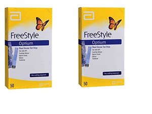 lot 81360 image: Abt Inc Optiums Test Strips 100 Strips