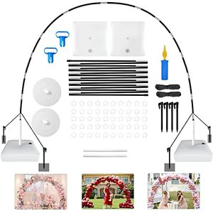 lot 81385 image: New Upgrades Balloon Arch Kit,9Ft Height&10Ft Width Adjustable Balloon Arch Stand With Water Fillable Base For Wedding,Birthday Party,Baby Shower,Graduation Supplies Decorations