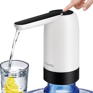 lot 81407 image: Eseedy Water Dispenser For 5 Gallon Bottle, Portable Rechargeable Electric Water Jug Pump, Usb Charging Automatic Drinking Water Pump For Camping Office Home