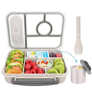 lot 81412 image: Demiue Lunch Box Kids,Bento Box Adult Lunch Box,Lunch Containers For AdultsKidsToddler,Bento Lunch Box With Vontainers,Microwave & Dishwasher & Freezer Safe,Bpa Free(White)
