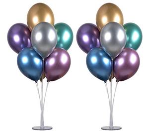 lot 81441 image: Langxun 2 Set 28 Height Table Balloon Stand Kit For Birthday Party Decorations And Wedding Decorations, Happy Birthday Balloons Decorations For Party And Christmas Balloon Decorations