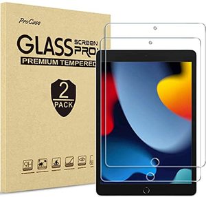 lot 81474 image: Procase 2 Pack Ipad 10.2 9Th Generation 2021 8Th 2020 7Th 2019 Screen Protector, Tempered Glass Screen Film Guard For Ipad 10.2 9Th (A2602A2603) 8Th (A2270A2428) 7Th (A2197A2198A2200) -Clear