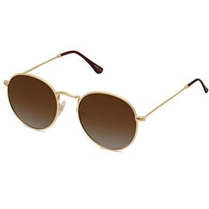 lot 81480 image: Sojos Small Round Polarized Sunglasses For Women Men Classic Vintage Retro Shades Uv400 Sj1014, Gradient Brown