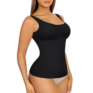 lot 81490 image: Feelingirl Tummy Control Shapewear Seamless Tank Top Compression Camisoles For Women Smoothing Slips Shaper Black XsS