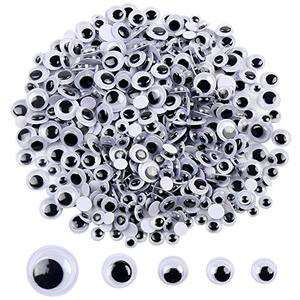 lot 81493 image: Decora 6Mm -12Mm Black Wiggle Googly Eyes With Self-Adhesive �