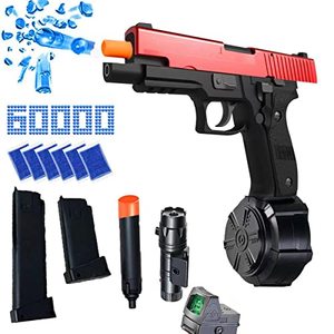 lot 81512 image: Jm X2 Gel Water Balls Busters Electric Pistol,Splatter Orby Gun  Safety GoggleTarget (Redblack)