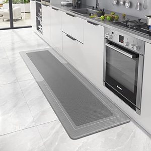 lot 81522 image: Color G Kitchen Floor Mat Runner Non Slip 17�X79�, Anti Fatigue Mats For Kitchen Floor Cushioned Kitchen Mat Comfort For Standing, Grey Kitchen Mat Waterproof In Front Of Sink, Stove, Laundry