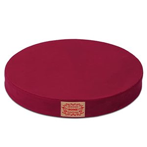 lot 81528 image: Shinnwa Chair Pad Round Memory Foam Seat Cushion Lumbar Support Pillow For Chair Wine Red 16 Inches