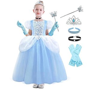 lot 81534 image: Zalongye Little Girls Princess Costume Dress Up Fancy Halloween Christmas Party Princess Costume 1-11T100