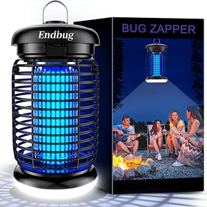 lot 81539 image: Endbug Bug Zapper Outdoor, Mosquito Zapper Outdoor With Led Light, 4200V Electric Bug Zapper, 5Ft Power Cord, Ipx6 Waterproof Fly Trap, 2-In-1 Fly Zapper Indoor For Patio Garden Backyard Home, Plug In