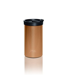 lot 81610 image: Presse By Bobble French Coffee Press And Insulated Stainless Steel Travel Tumbler For On-The-Go Brewing - 13 Oz (Copper)