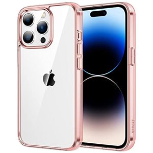 lot 81635 image: Jetech Case For Iphone 14 Pro Max 6.7-Inch (Not For Iphone 14 Pro 6.1-Inch), Shockproof Phone Bumper Cover, Anti-Scratch Clear Back (Rose Gold)