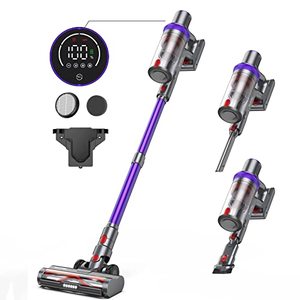 lot 81648 image: Wlupel Cordless Vacuum Cleaner, 33Kpa Stick Vacuum Cleaner, 400W Handheld Vacuum With Led Touch Screen, 50Mins Runtime For Pet Hair, Carpet And Hardwood Floor(Kb-H015)